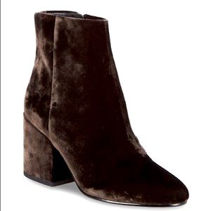 Sam Edelman Tayla chocolate brown velvet boots